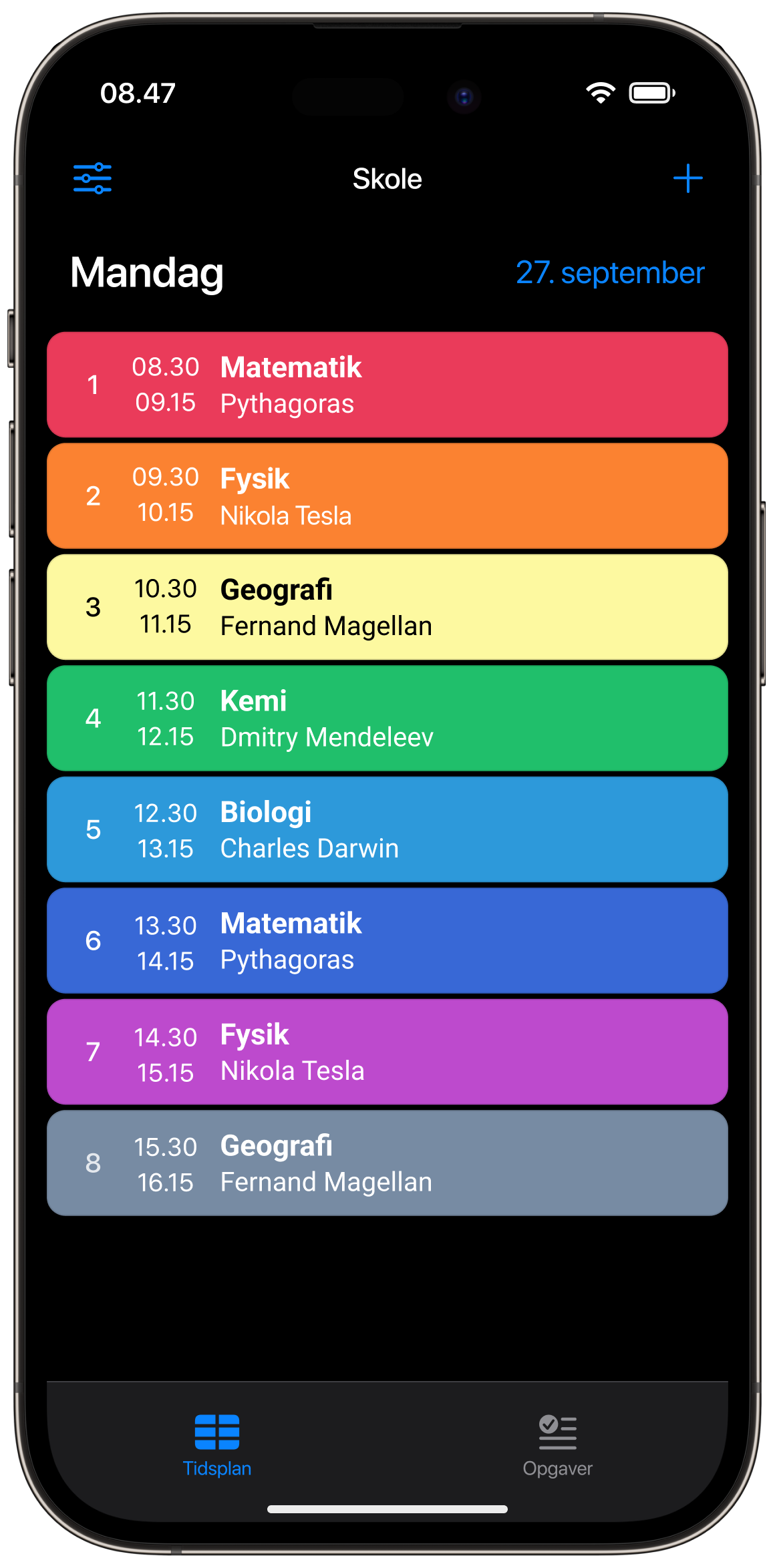 Prøv Smart Timetable gratis!