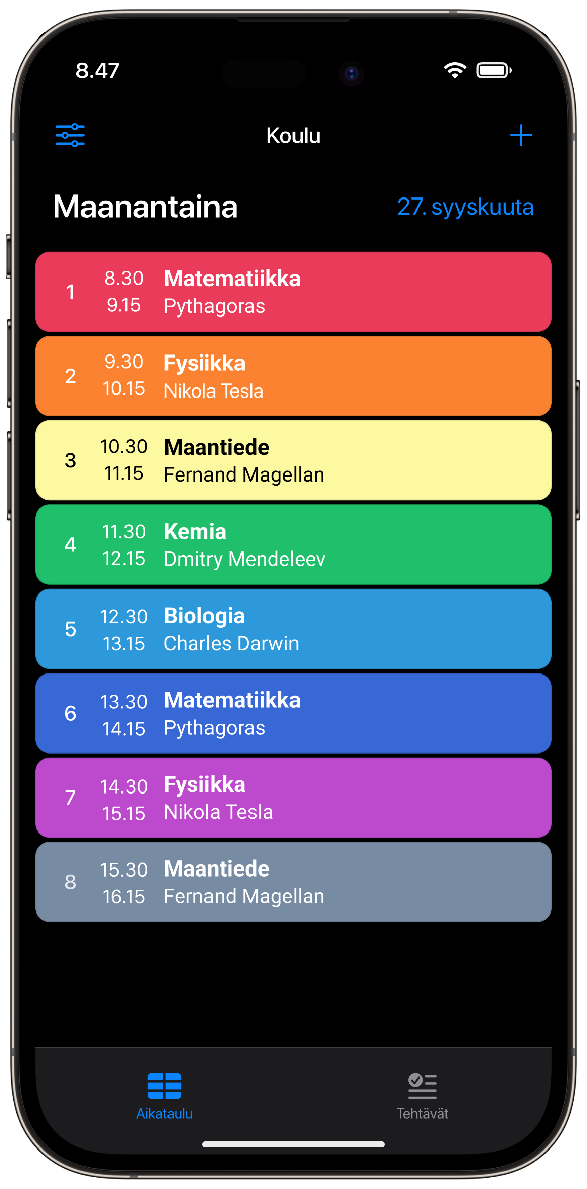 Kokeile Smart Timetablea ilmaiseksi!