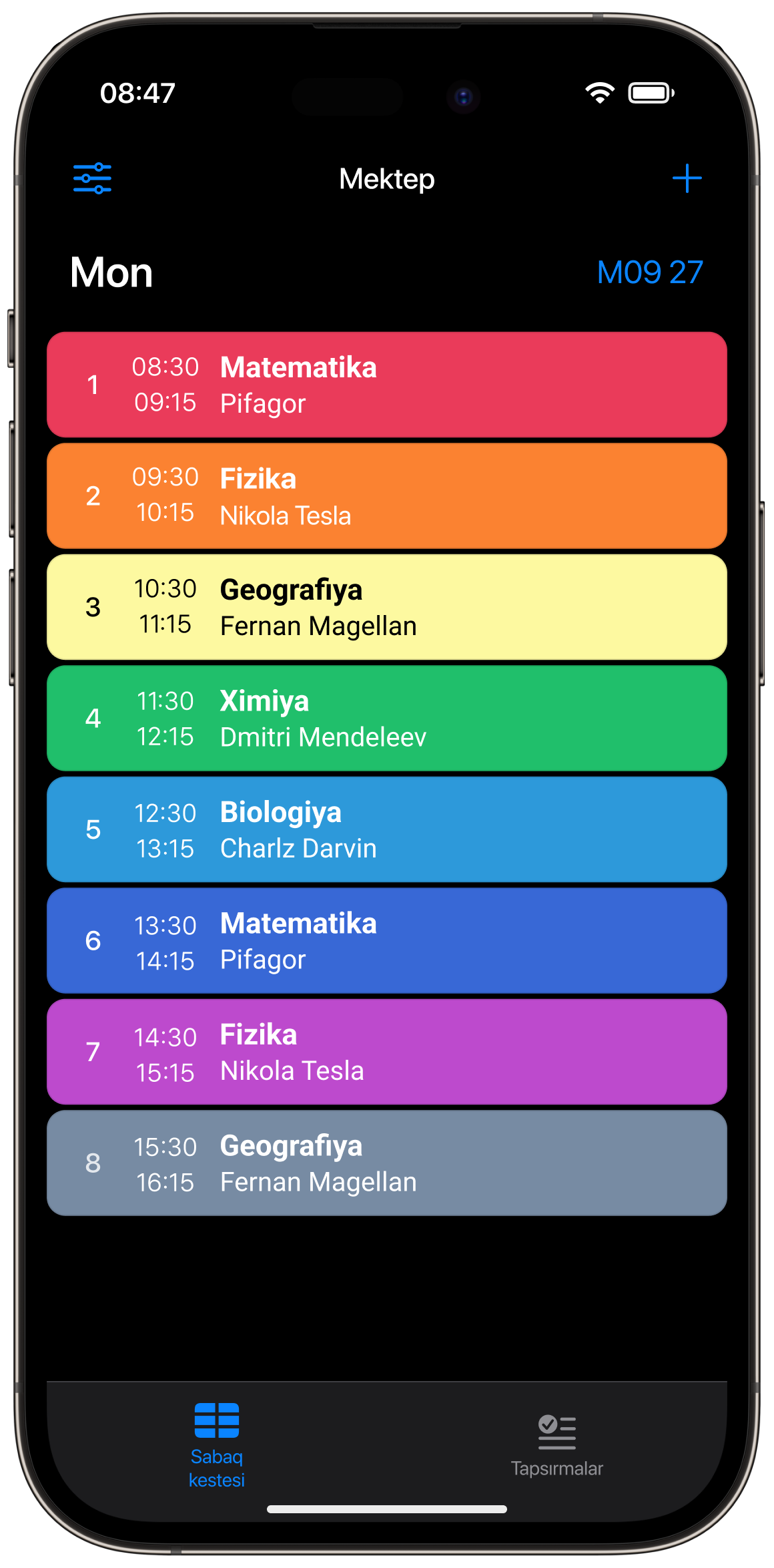 Smart Timetabledi biypul sınap kóriń!