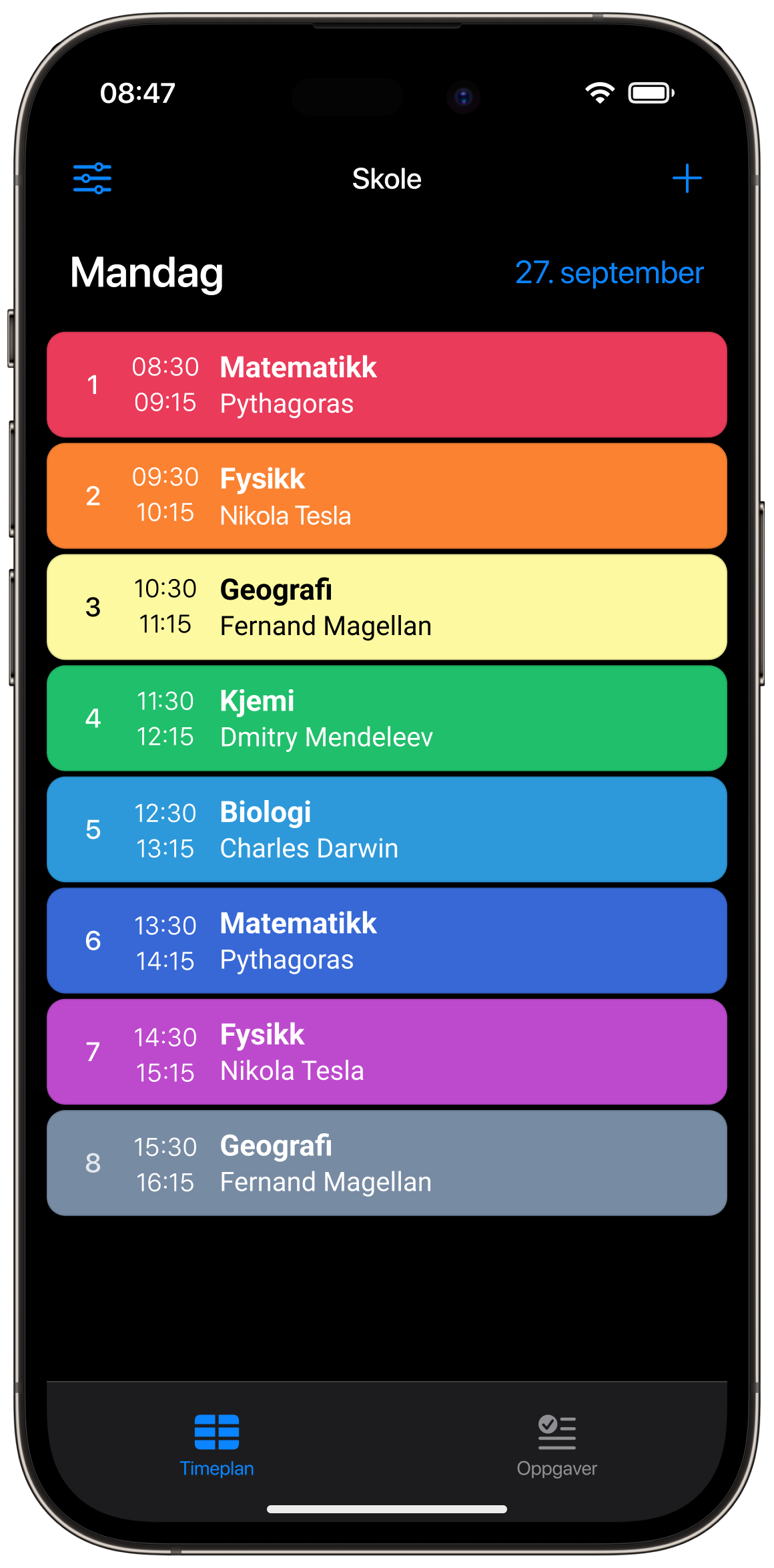 Prøv Smart Timetable gratis!