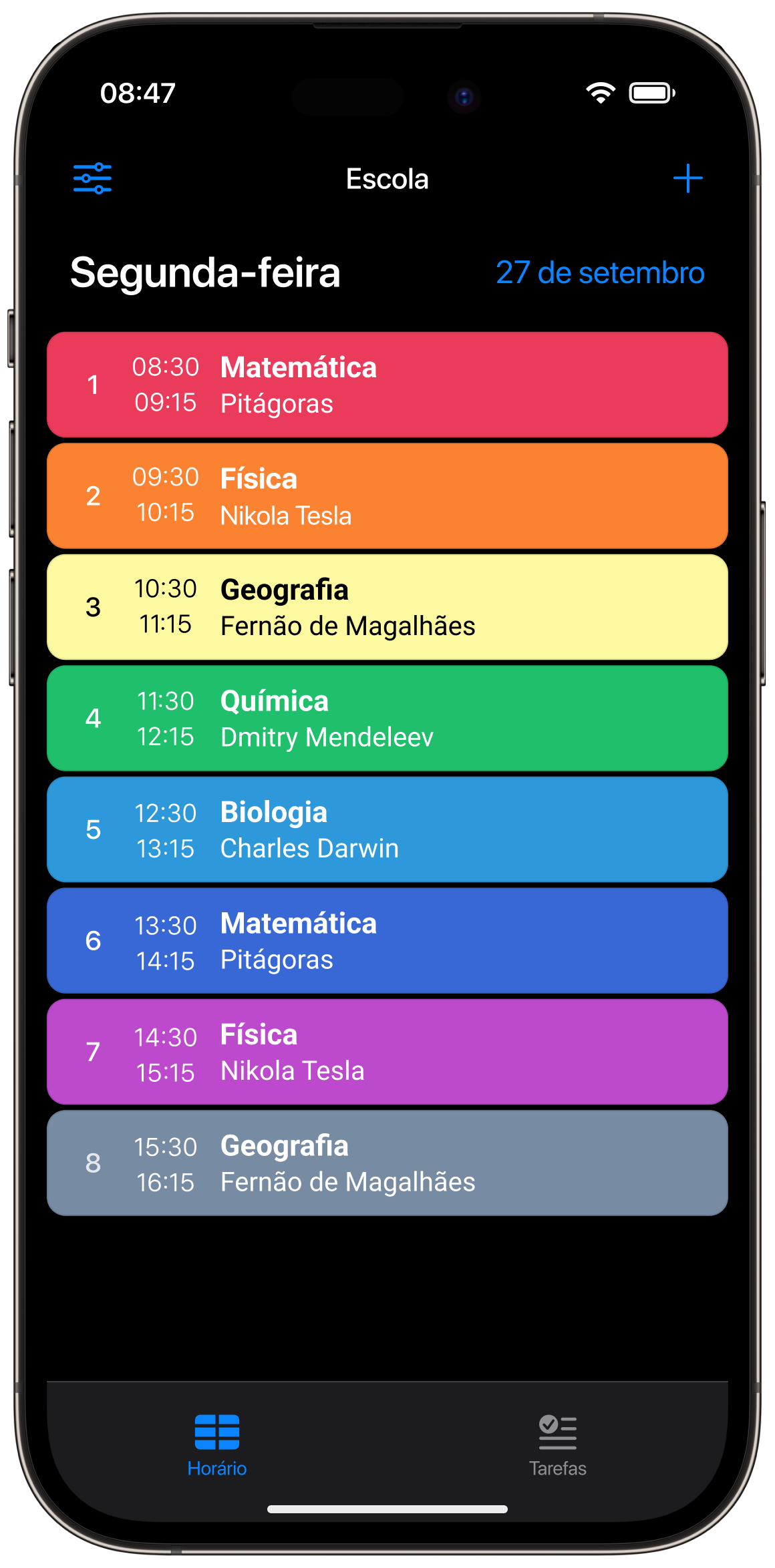 Experimente o Smart Timetable gratuitamente!